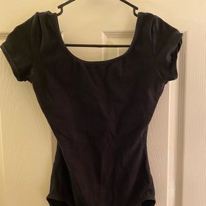 Black ballet leotard